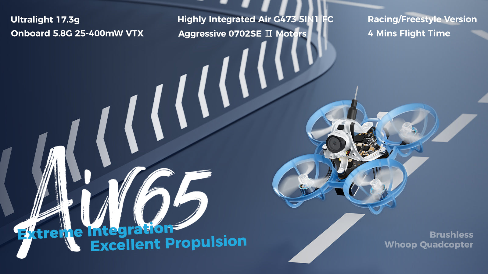 BETAFPV Air65 Brushless Whoop Drone - 2.4G Racing Quadcopter Tidesmit