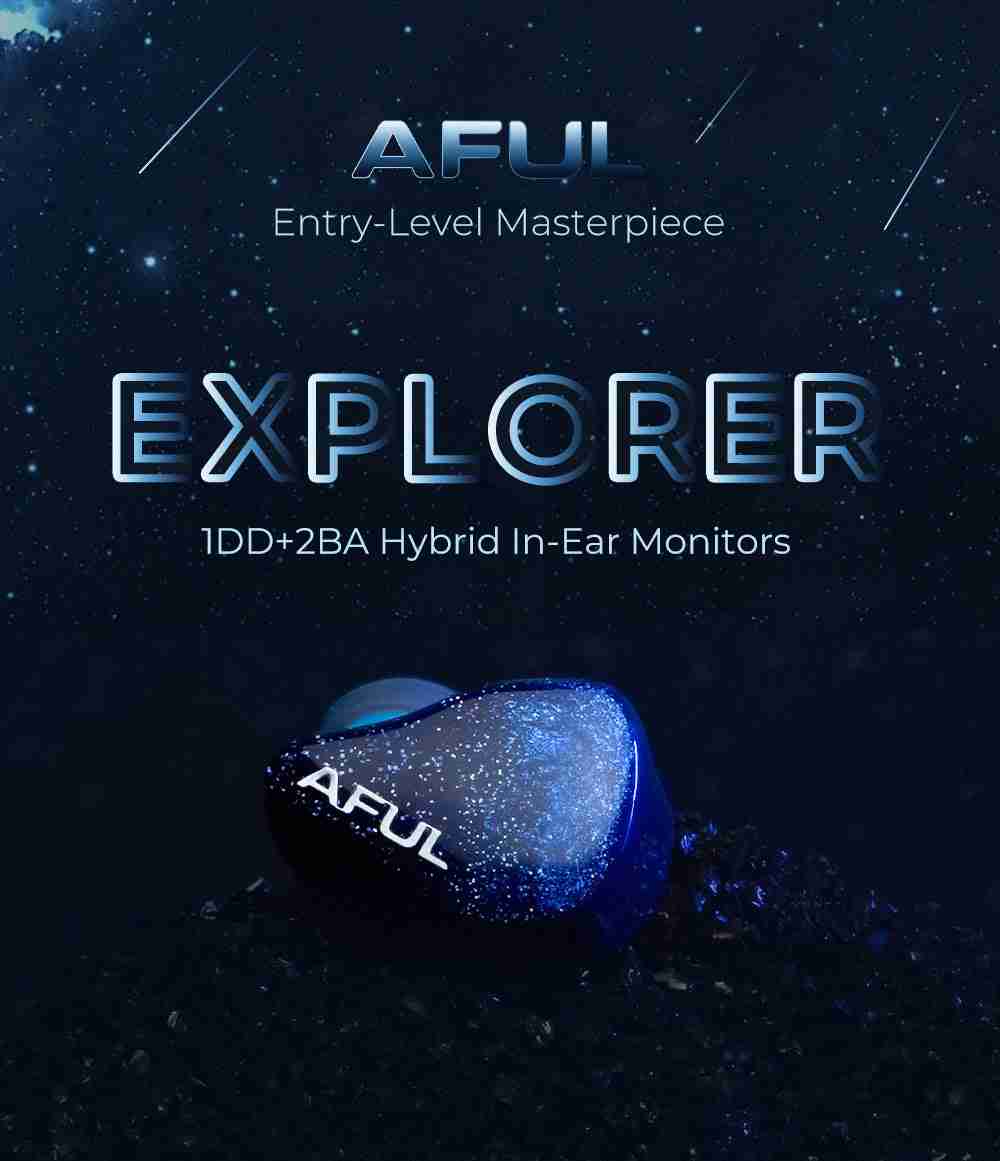 AFUL Explorer Hybrid In-Ear Monitors | 1DD+2BA HiFi Audio Performance Tidesmit