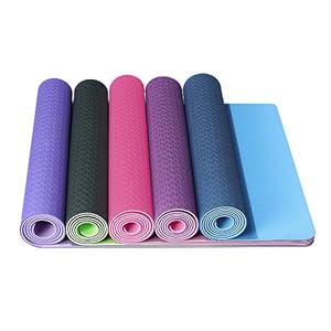 Good Nite TPE Yoga Mat - Non-Slip 183x61x0.6cm for Pilates, Fitness & Training, with Carry Strap