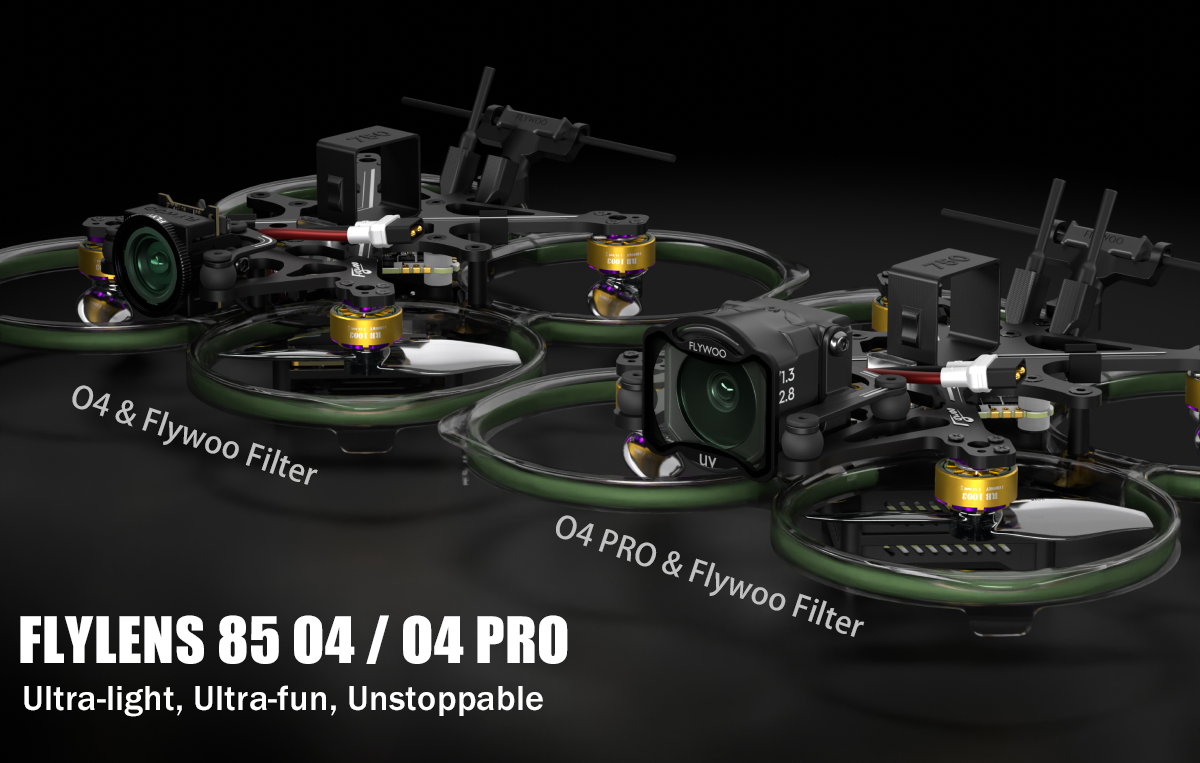 Flywoo Flylens 85 HD O4 FPV Drone - 2S Whoop with Wide Angle Lens Tidesmit