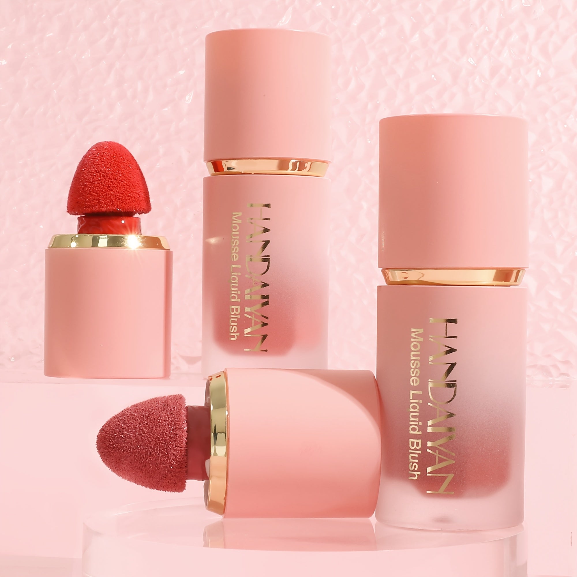 Liquid Cream Blush Set - Long-Lasting Matte Finish, 2-Piece Kit Permanent Makeup Machines Tidesmit