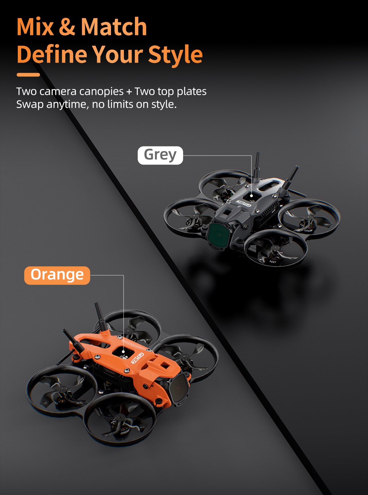 DarkStar16 1.6-Inch FPV Racing Quadcopter with High-KV Motors Tidesmit
