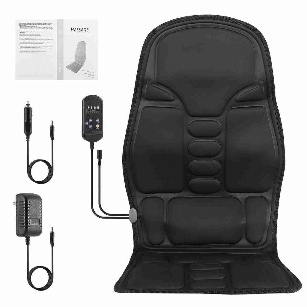 Massage Roller Seat Cushion with 8 Modes - Heat Therapy Back Support Massage Roller Tidesmit