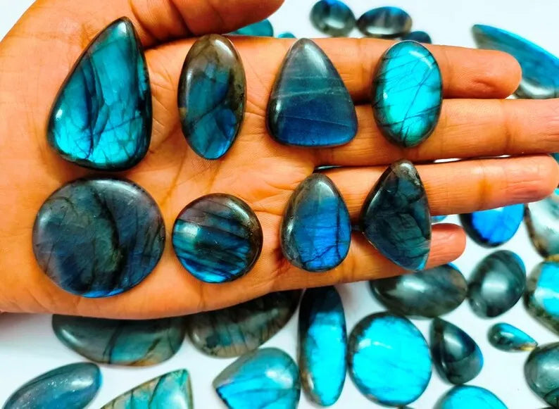 Super Flashy Natural Labradorite Stone Loose Gemstone Lot Rare Quality High-Luster Labradorite From Lab
