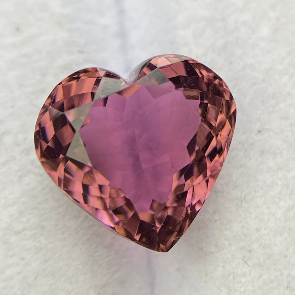 Certified Natural Tourmaline Heart Shape Cut Stone Rare Shade With Excellent Color Quality 5.92 Carat Loupe Clean Loose Gemstone
