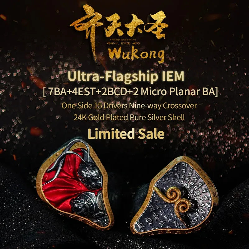 BGVP Wukong 15-Driver Hi-Fi In-Ear Monitors by Tidesmit Tidesmit