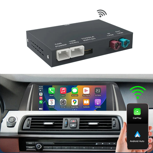 Bluetooth Speaker -Wireless Apple CarPlay Android Auto Box for BMW NBT CIC System F10 F20 F30 F15 F25 E60 E90 1 3 4 5 6 7 Series X1 X3 X4 X5 X6