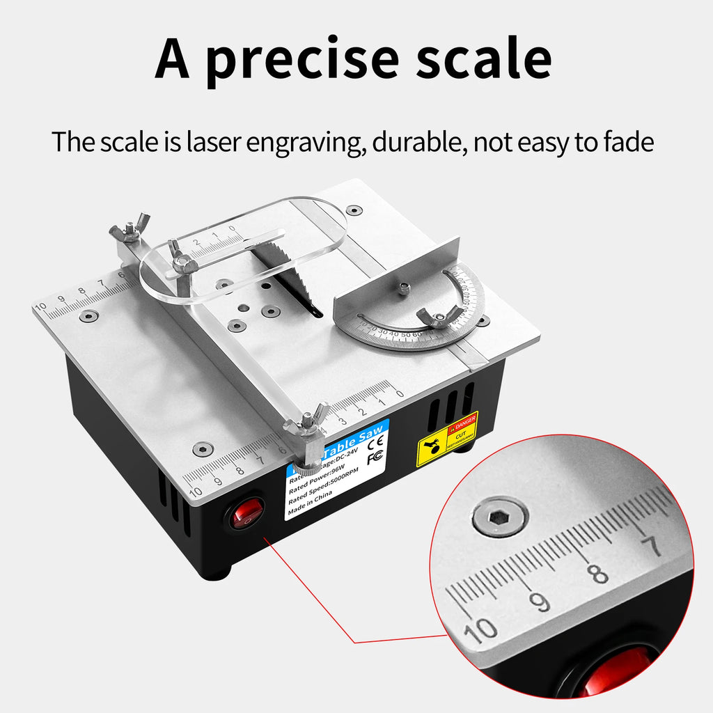 Mini Table Saw Electric Small Bench Saws Desktop Saw Household DIY PCB Model Cutting Tool Woodworking Lathe Machine 63mm Blade