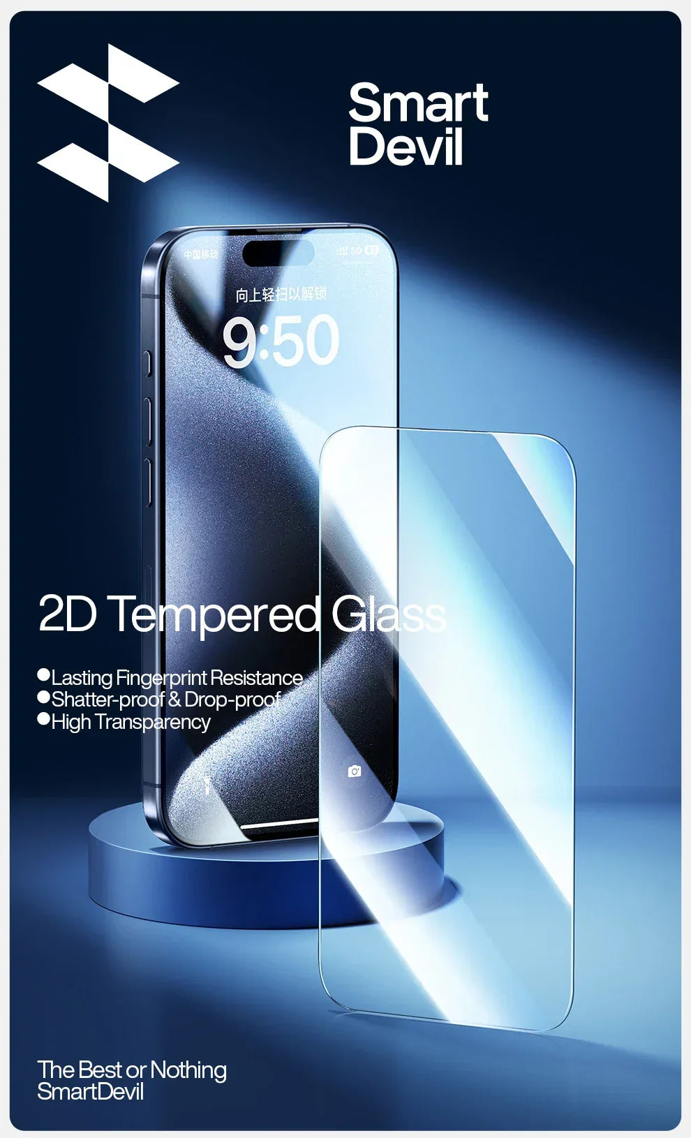 iPhone Screen Protector - 9H Hardness Tempered Glass for iPhone Series Tidesmit