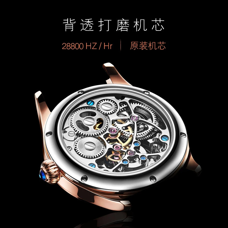 Classic Design 7012 Tourbillon Automatic Mechanical Watch Men Luxury Watch Manufacturer certified