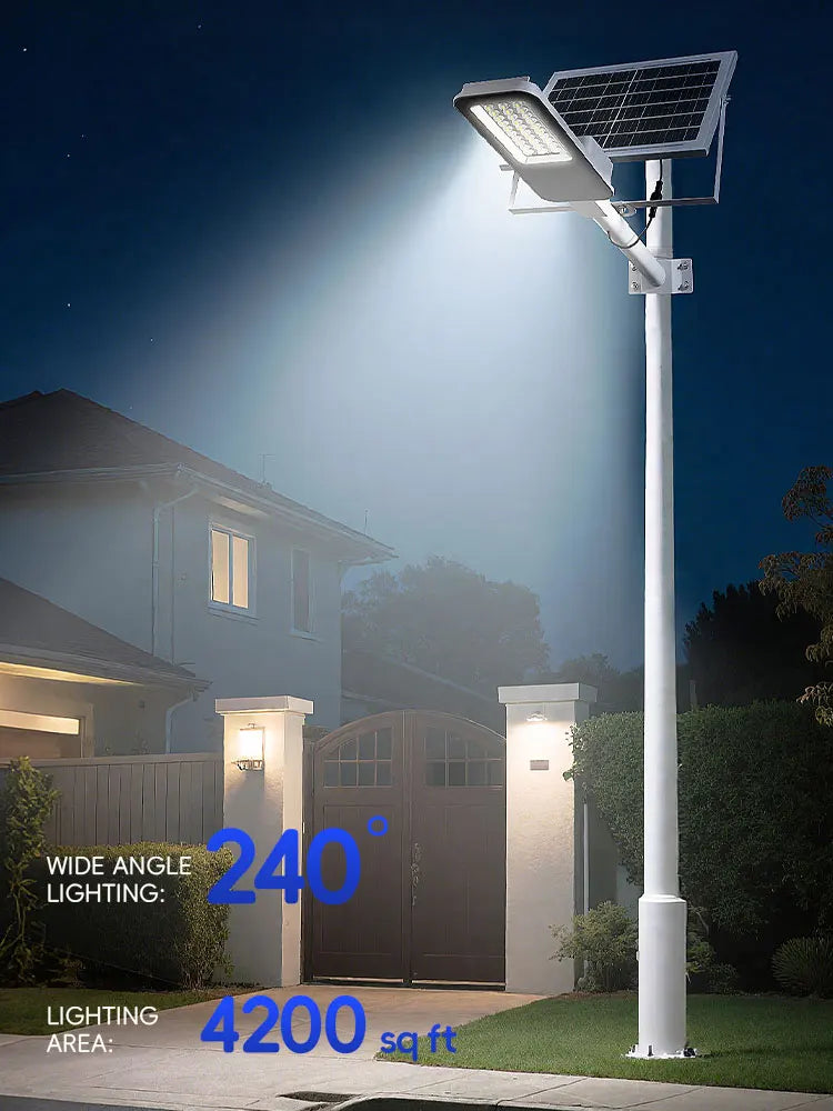 4 sets 4000mAh- Outdoor solar street lamps, commercial area lighting fixtures, wall lights, with automatic sensor switches
