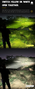 Ultra-thin Floodlight Bar Yellow White Dual Light Off Road Truck Tractor Accessories Led Light Bar Car Lighting System