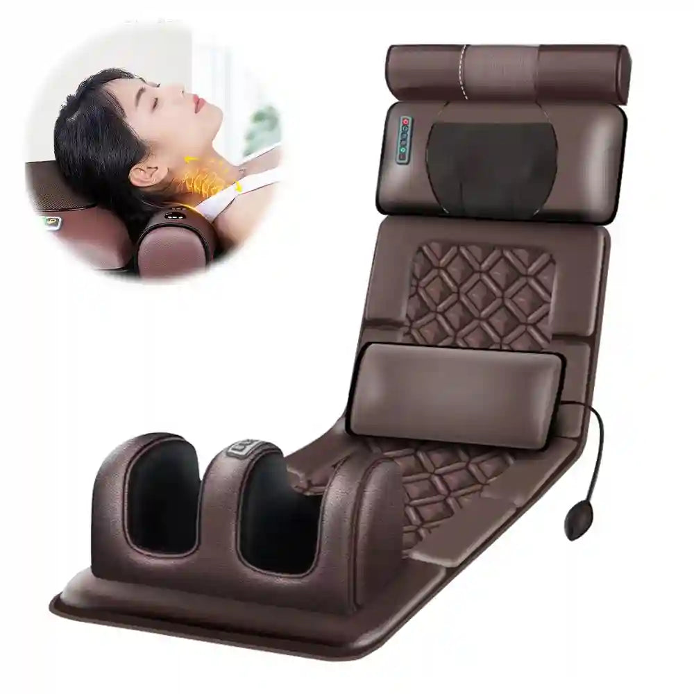 Electric Massage Mattress with Heat Therapy for Back Pain Relief (EU) Back Massage Instrument Massager EU Plug Tidesmit