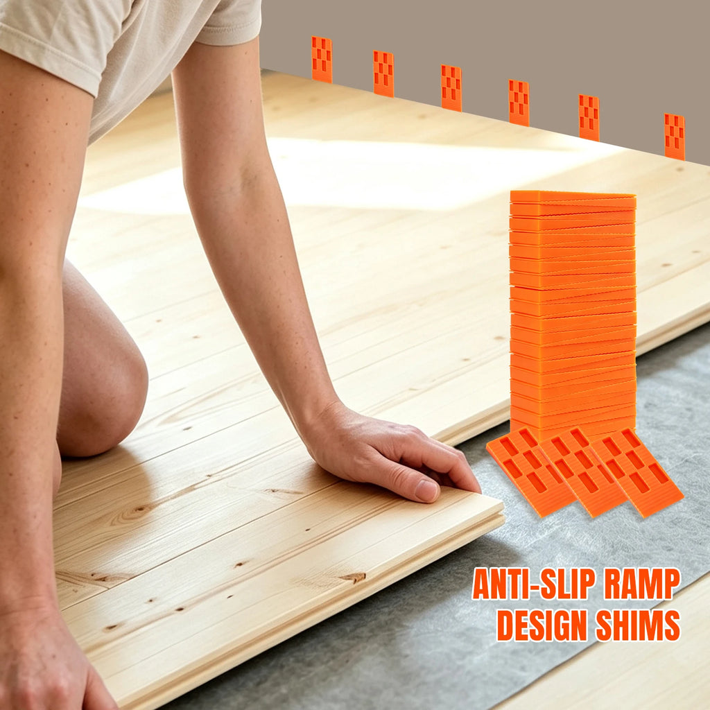 Multi-Piece Composite Floor Installation Kit, Hardwood Flooring Accessories Tool Set, Includes Floor Padding, Drill Blocks, Pull Rods, Rubber Hammer