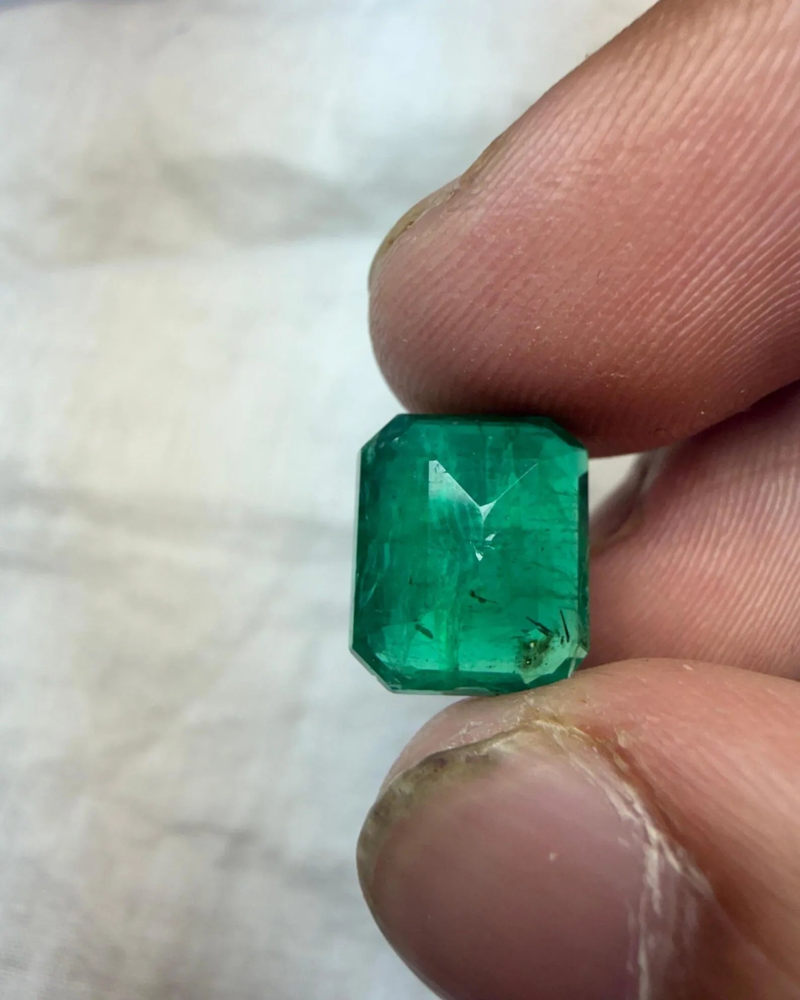 Natural Zambian Emerald Octagon Cut 5.45 Ct Genuine Green Loose Emerald Gemstone Certified Precious Stone for Jewelry Making