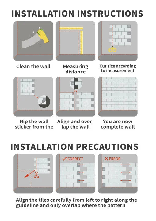 10/30 PC 3D Mosaic Style Self-Adhesive Wall Tile Kitchen Backsplash  Suitable for Kitchen Wall Decoration Square 10.5" x 10.5"