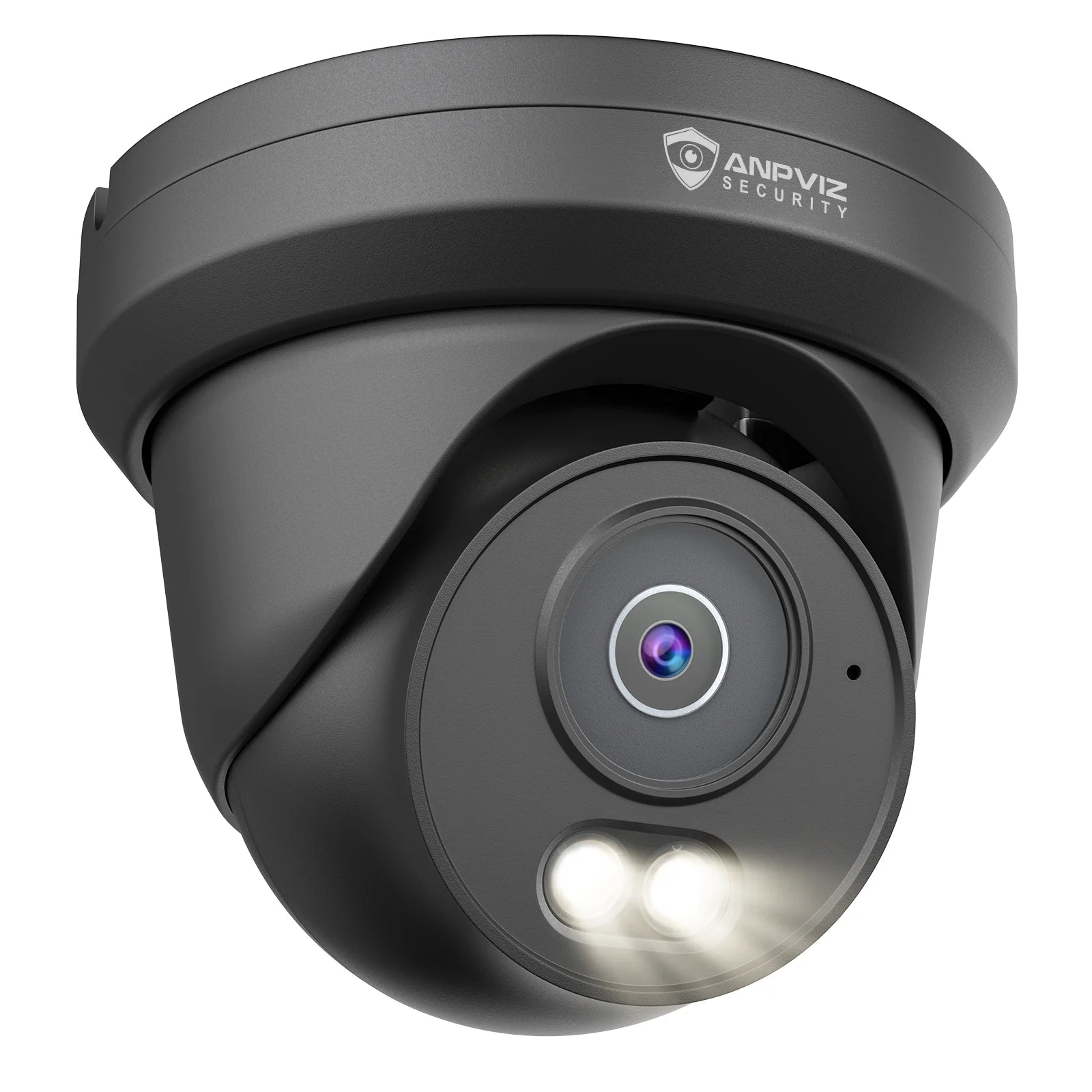 Anpviz 4MP PoE Camera Full Metal Turret Security IP Camera Smart Dual Light Color AI Human Motion Detection Built-in Mic H.265