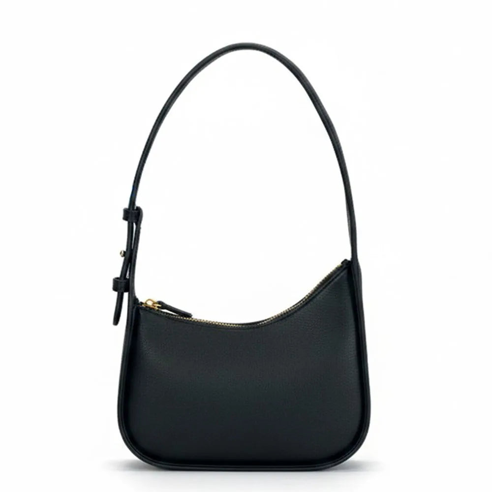 Women's White Label Genuine Leather Luxury Designer Crossbody Tote Shoulder Bag Fashion Zipper Water Resistant Adjustable Mini