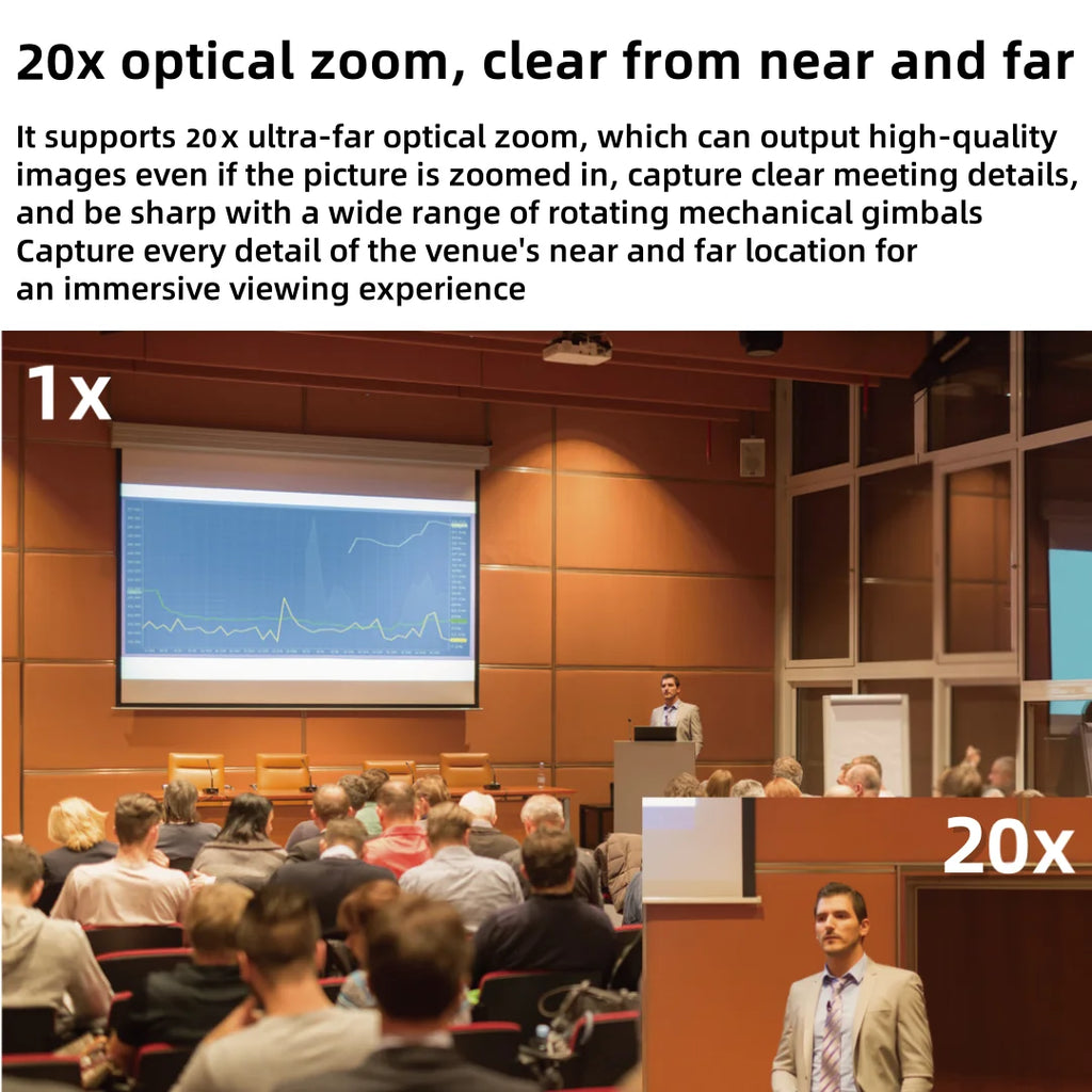 NDI/SDI 4K PTZ Camera 10X 20X Zoom Video Conference Live Streaming HDMI USB IP POE 1080P for Church NetMeeting Broadcast Youtube