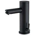 Sensor Basin Faucet Matte Black, Touchless Bathroom Sink Tap, Automatic Infrared Washbasin Mixer, Solid Brass, Battery Operated, with Check Valve, 50cm Hose, Modern Design, G3/8 Standard