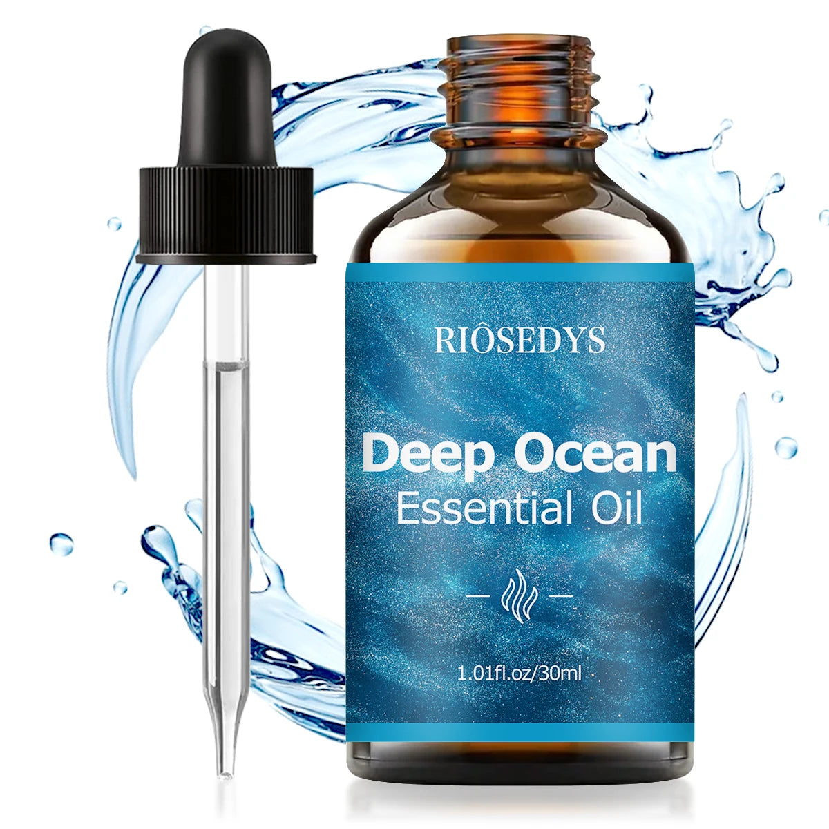 Deep ocean essential oil, with a sea breeze scent,  suitable for body massage and aromatherapy, providing powerful moisturizing