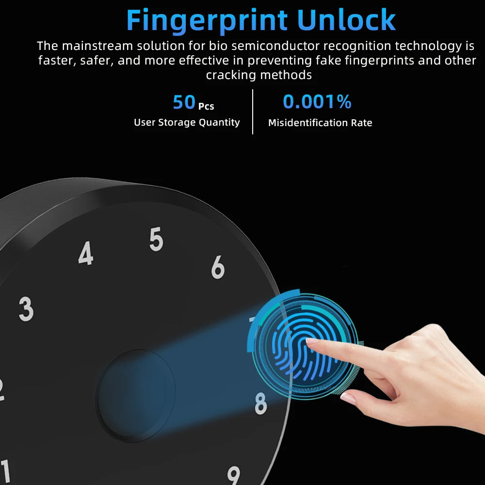 New RAYKUBE A1 Ultra Tuya BLE Intelligent Electronic Door Lock Fingerprint Keypad FPT1 Unlock No-dig Installation for Smart Home