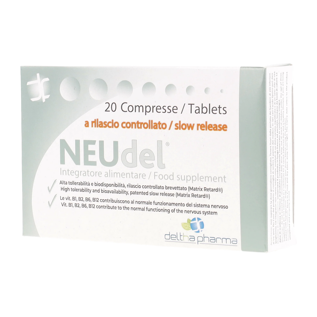 Deltha Pharma NEUdel®20 Tablets dietary supplement Alpha Lipoic Acid and B Vitamins