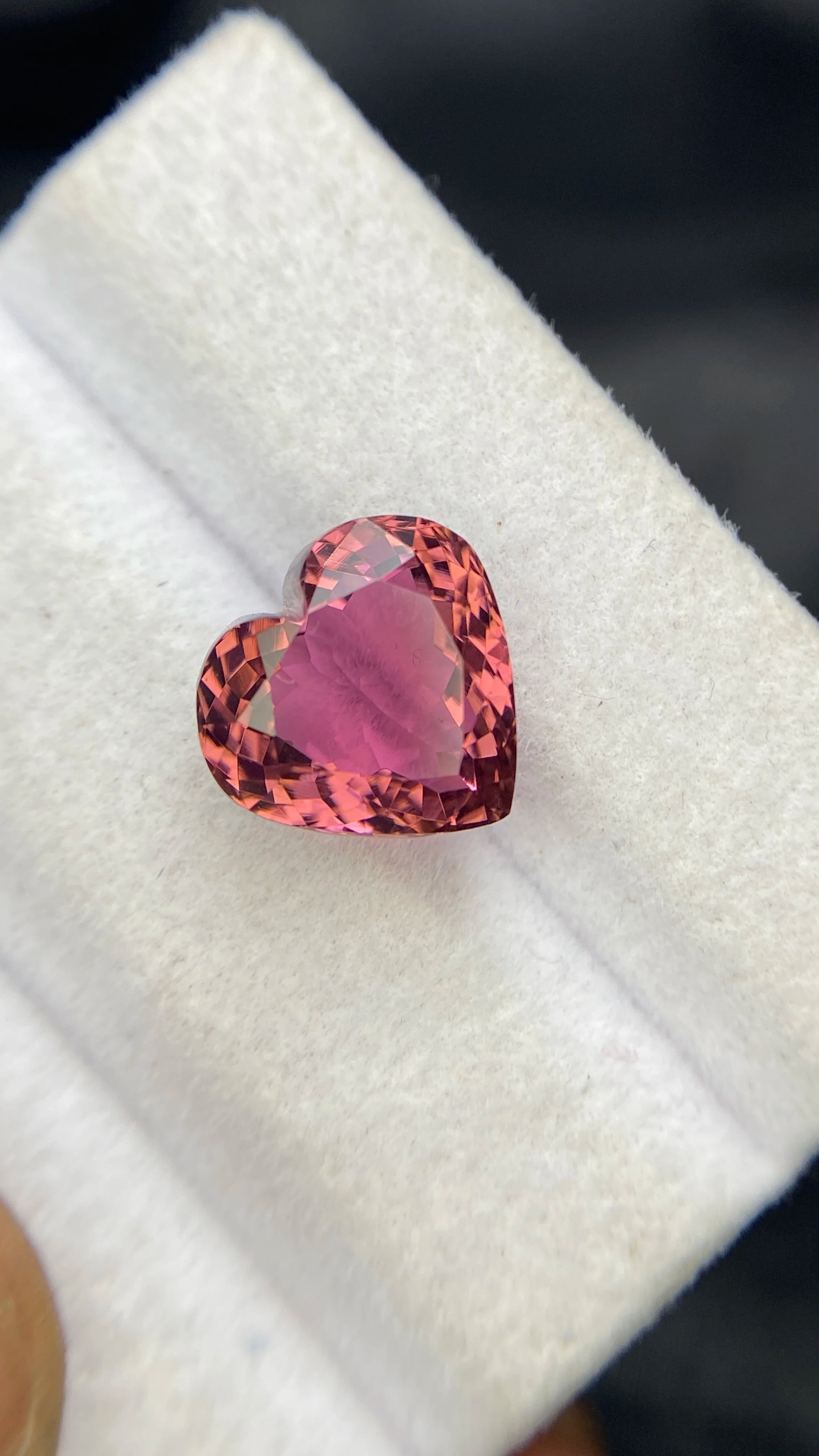 Certified Natural Tourmaline Heart Shape Cut Stone Rare Shade With Excellent Color Quality 5.92 Carat Loupe Clean Loose Gemstone