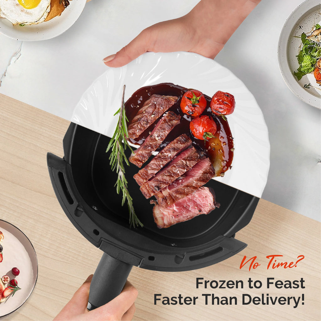 2.8QT Digital Air Fryer, Space-Saving Mini Personal Air Fryers, Nonstick Basket for Dishwasher-Safe, Fast Cooking with 20Pcs