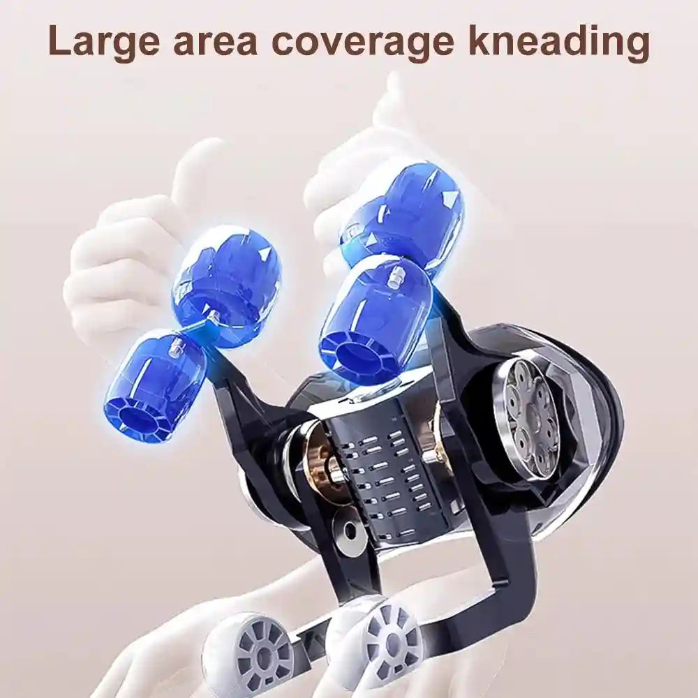 Wireless Electric Neck Massager - 3D Shiatsu Kneading with Heat Massage Roller Tidesmit