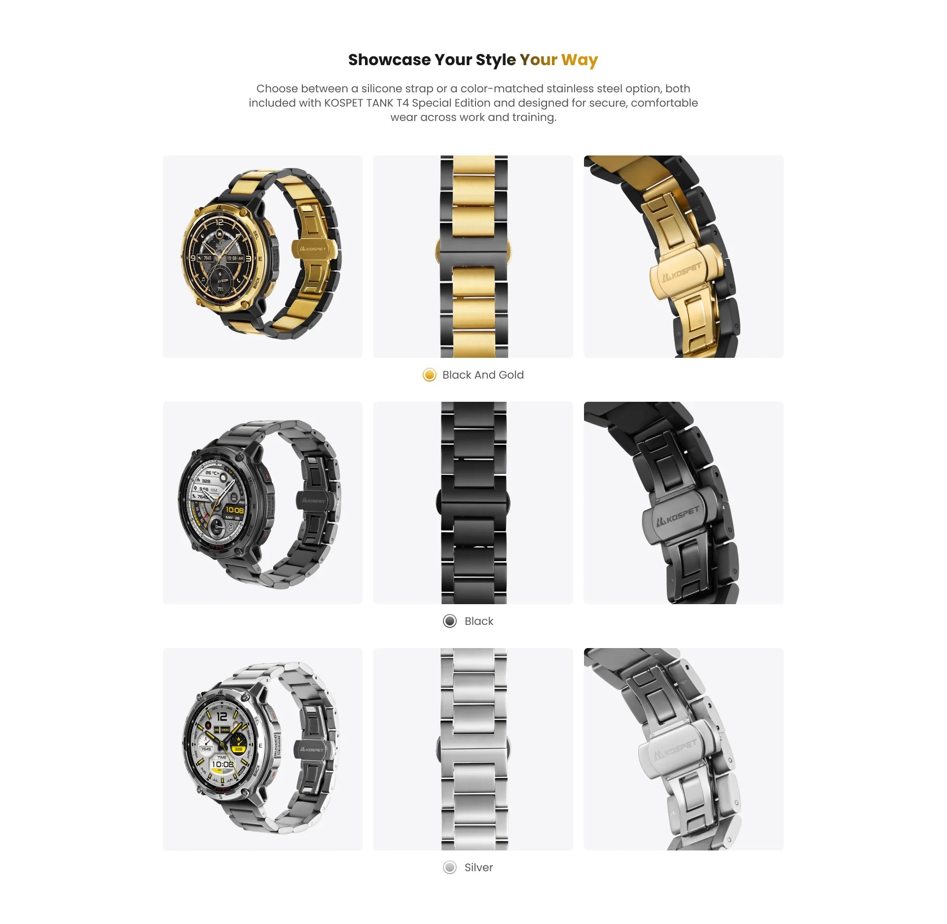 2026 New KOSPET Tank T4 SE Smart Watch for Men 6-Sat GPS Offline Maps 10ATM Waterproof Heart Rate Skiing Hiking for Android iOS
