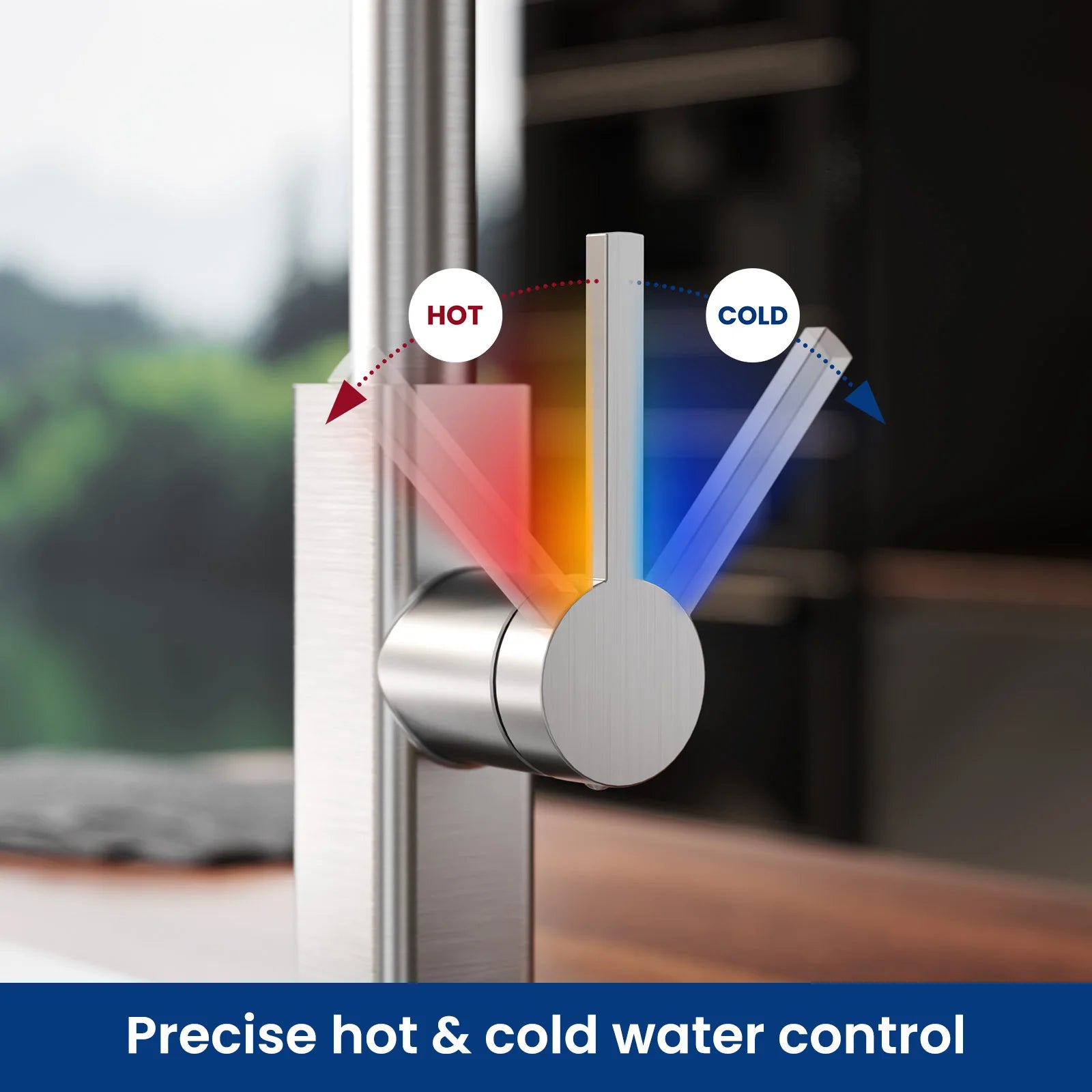 Kitchen Faucet Brushed, Screen Pull-Out Water Tap Kitchen 360 °   Rotatable, 2 Types of Spray Modes Cold Hot Water Stainless Steel 304, G3/8 Dvgw Single Handle Mixer, Sink Faucet Easy Installation