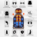 Full Body Electric Massager - Deep Tissue Heat Therapy Cushion Massage Chairs Brown Tidesmit