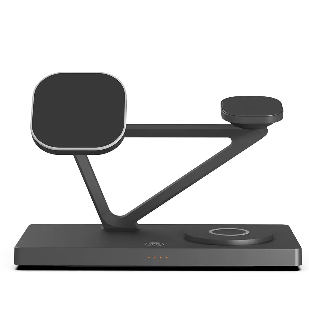 Tidesmit 3-in-1 Wireless Charging Station | Qi Certified Fast Charger T216-B Tidesmit