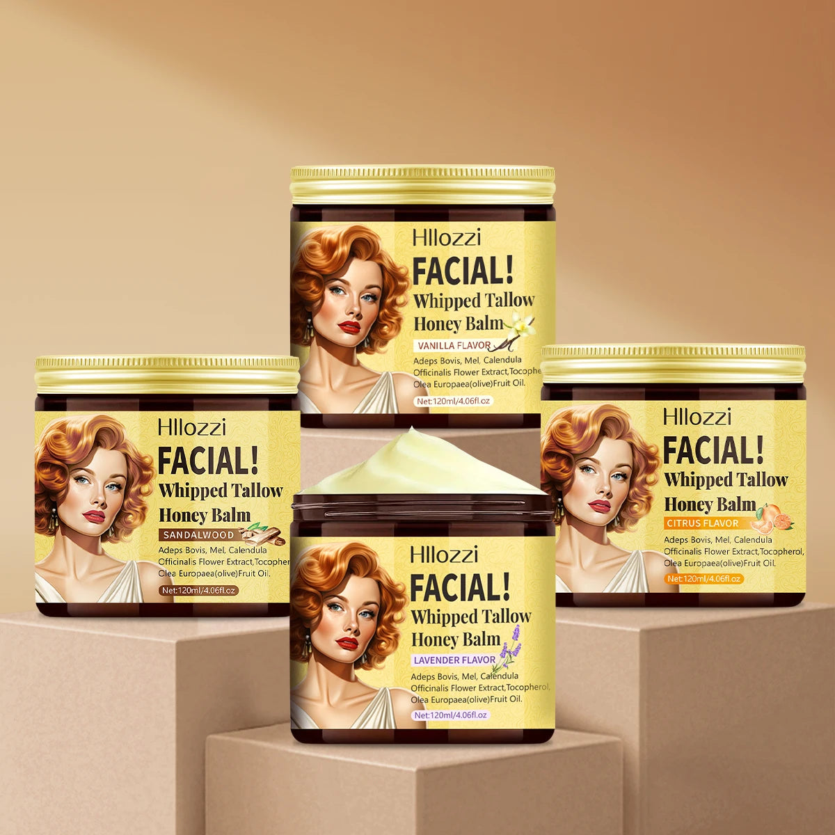 Whipped Tallow Cream, Moisturizing Face and Body Lotion, Skin Care, Lip Balm, Moisturizing,