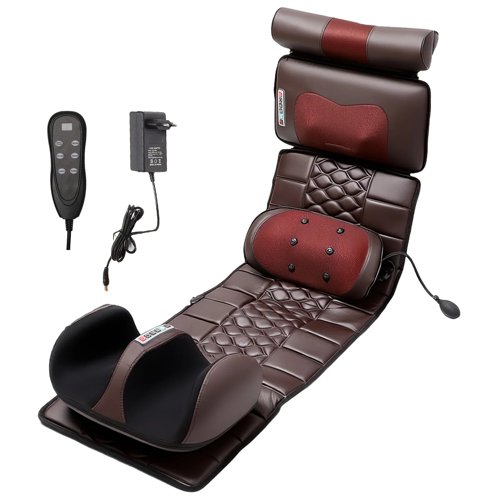 Full Body Electric Massage Mattress with Heat Therapy & Airbags Massage Cushion A Set EU Plug Poland Tidesmit