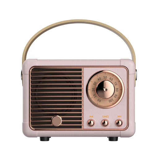 Bluetooth Speaker -CTX Retro Mini Portable for Bluetooth Speaker RGB LED Lighting USB AUX Audio Line Subwoofer for Music Player for Travel Outdoor