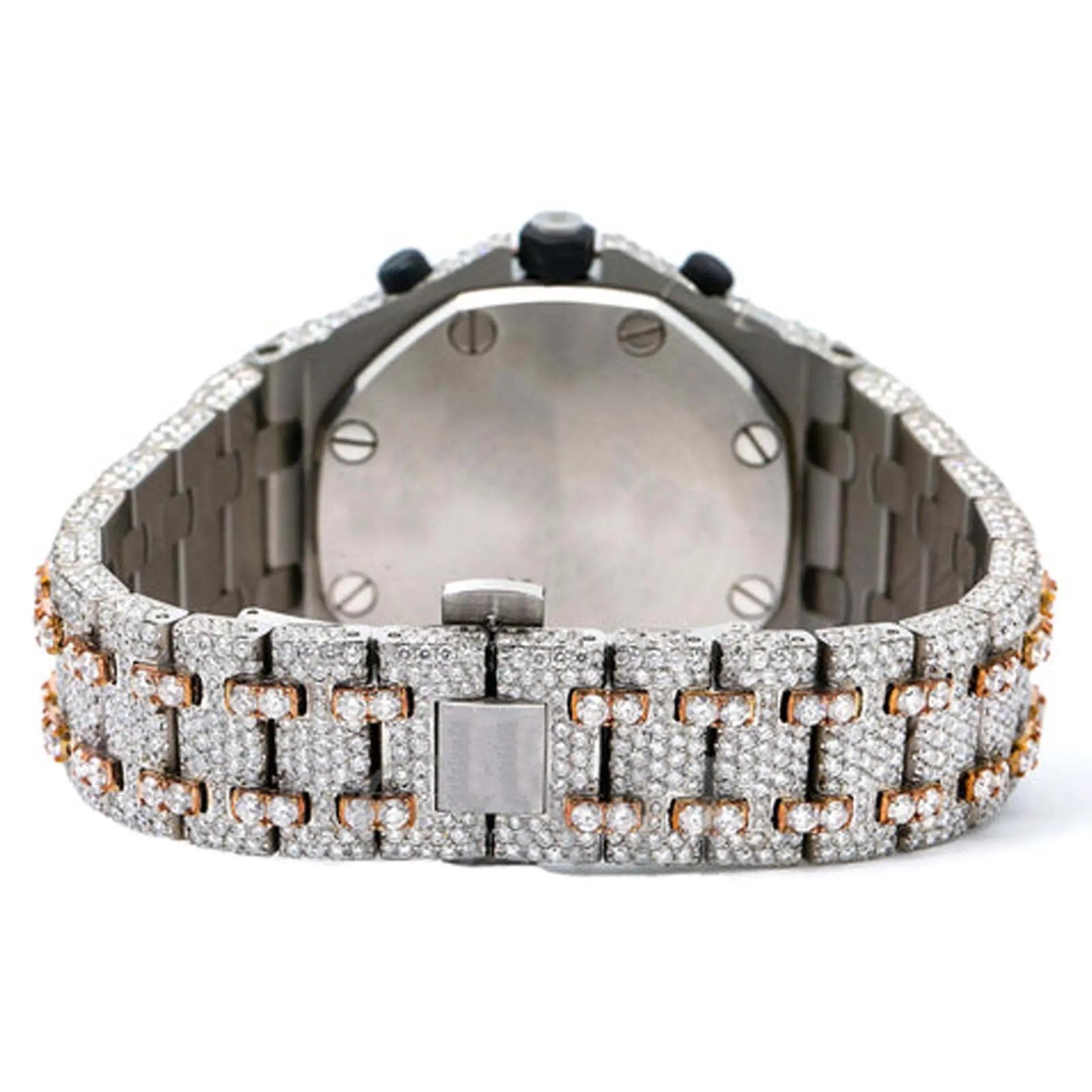 High on Demand Luxury Automatic Mechanical Moissanite Watch for Mens and Women Wear Available at Best Price