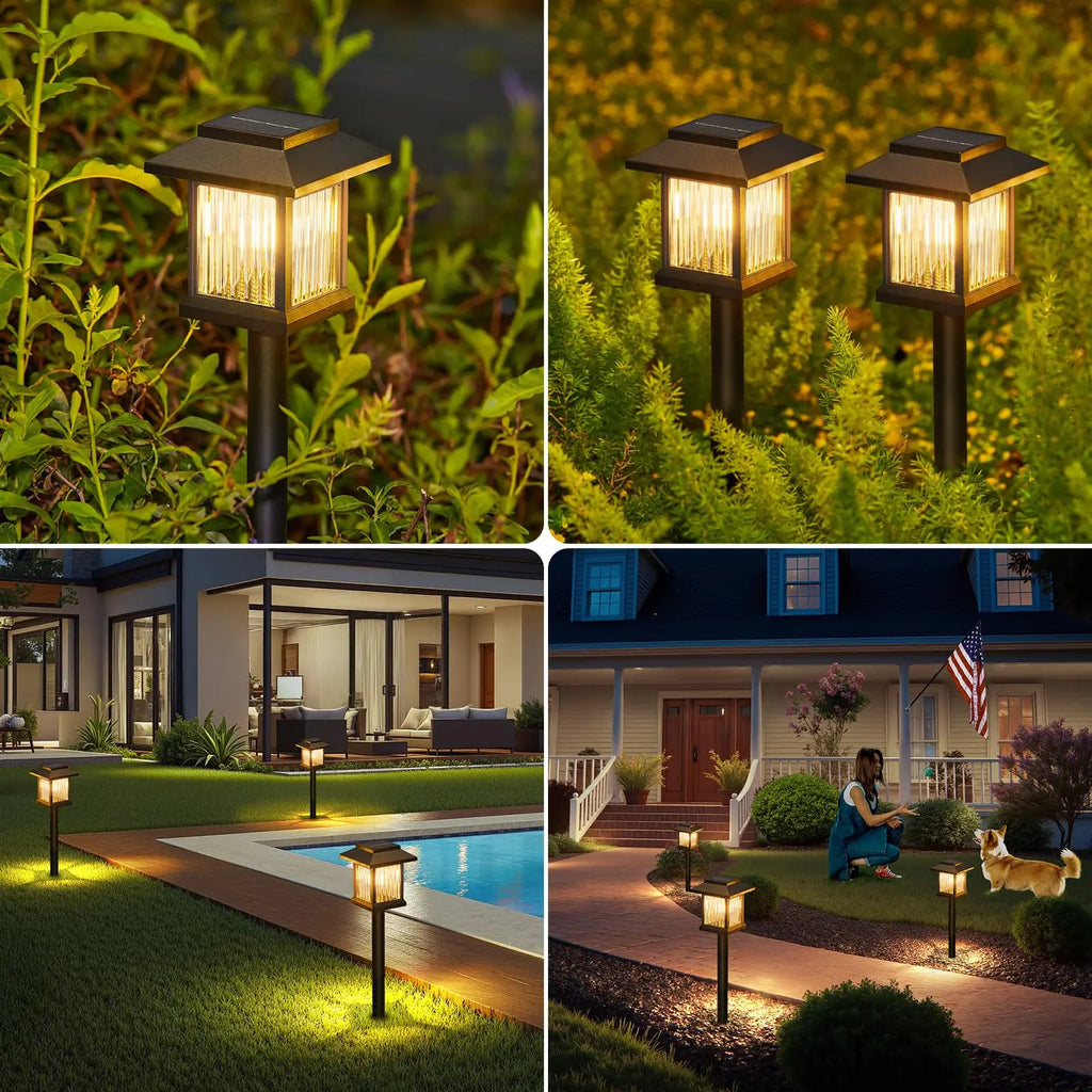 Solar Pathway Light Outdoor Solar Lamp Waterproof Landscape Lighting for Garden Yard Patio Walkway Driveway Camping Decor