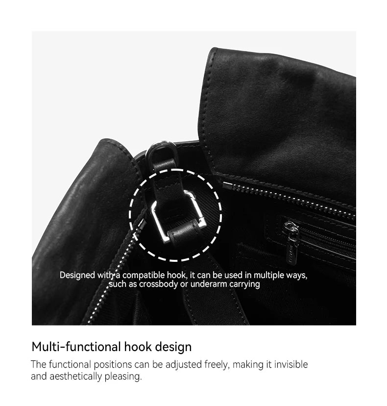 BAFELLI Underarm Tote Bag - Soft Travel Bag-Inspired Leather Crossbody for Women Compact Design Lightweight Shoulder Purse