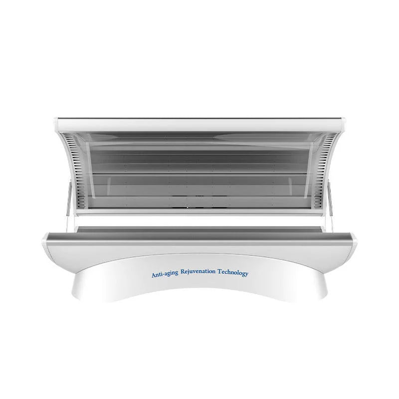 Vertical Solarium Sunbed with Full Body Light Therapy for Muscle Relief Back Massage Instrument Tidesmit