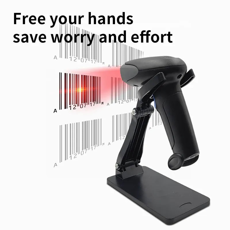 Universal Adjustable Barcode Scanner Stand Barcode Reader Stand, Large Base, Removable, Super Stable, Compatible with All Types