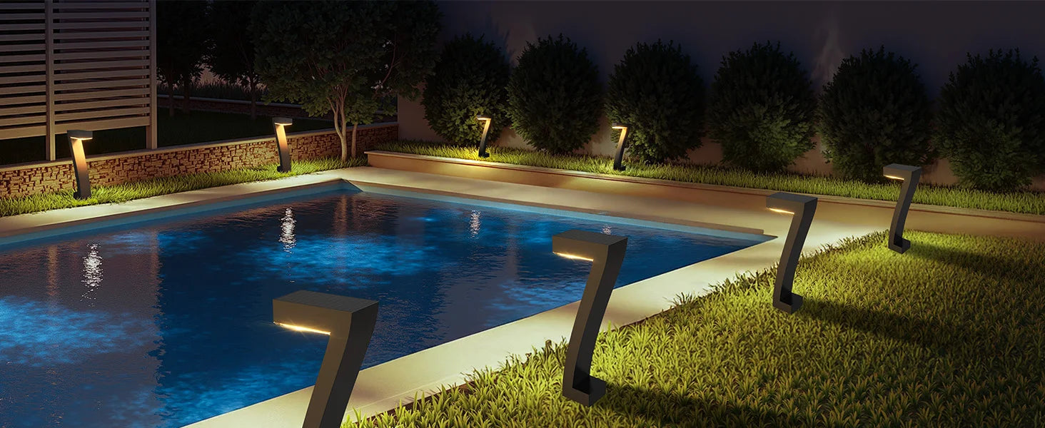 Upgraded Bright LED Solar Lights Outdoor Pathway Lights, IP65 Waterproof Solar Garden Lights for Yard Driveway Walkway Decor