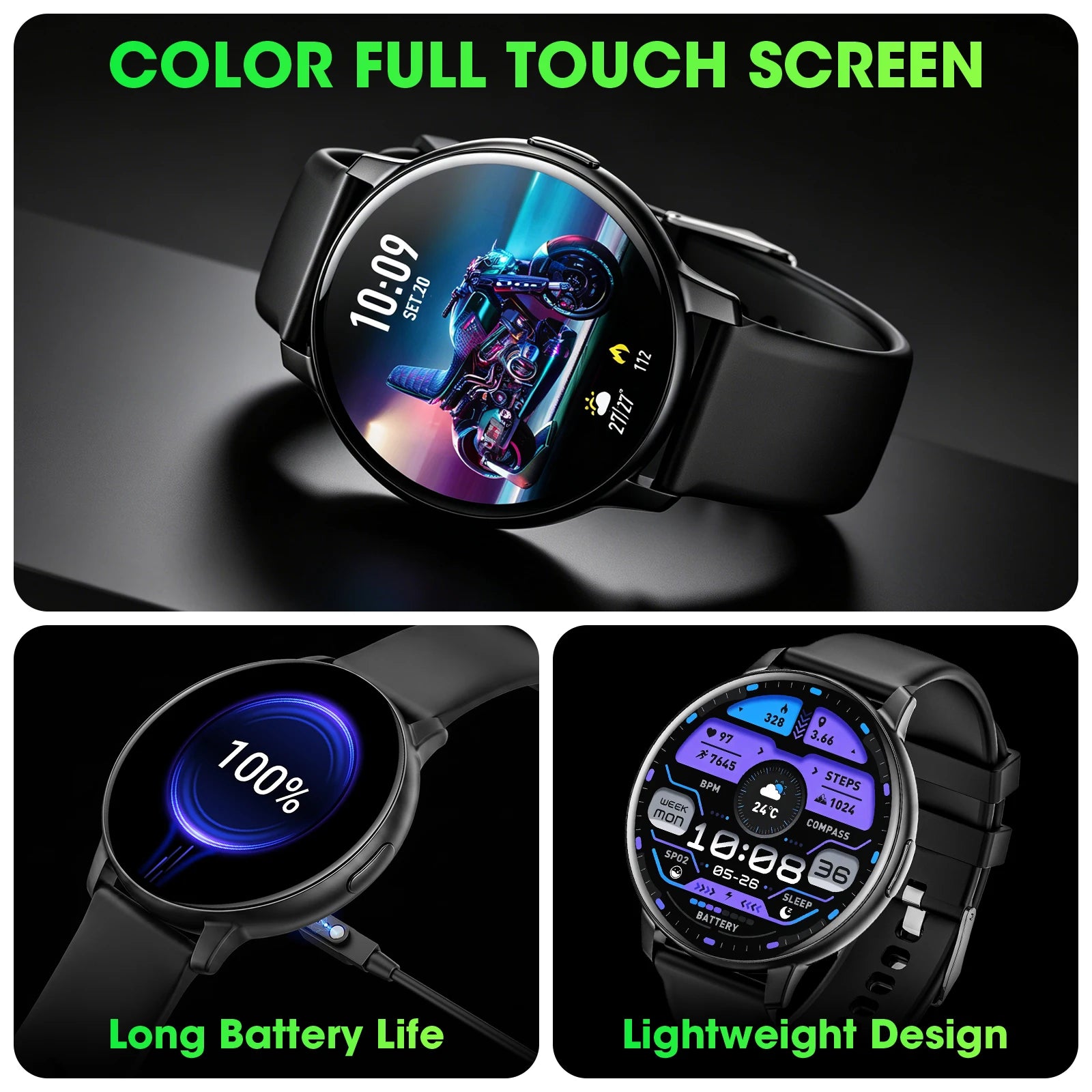 2026 Women Smart Watch Bluetooth Call | 1.38" Full Touch Screen Fitness Tracker, 100+ Sports Modes Heart Rate Sleep Monitor Waterproof Ladies Smartwatch Compatible with iPhone Android iOS