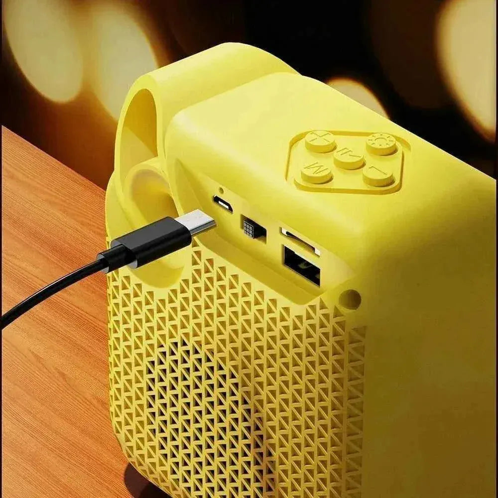 Portable Bluetooth Speaker with RGB LED and Bass Boost - Blue My Store