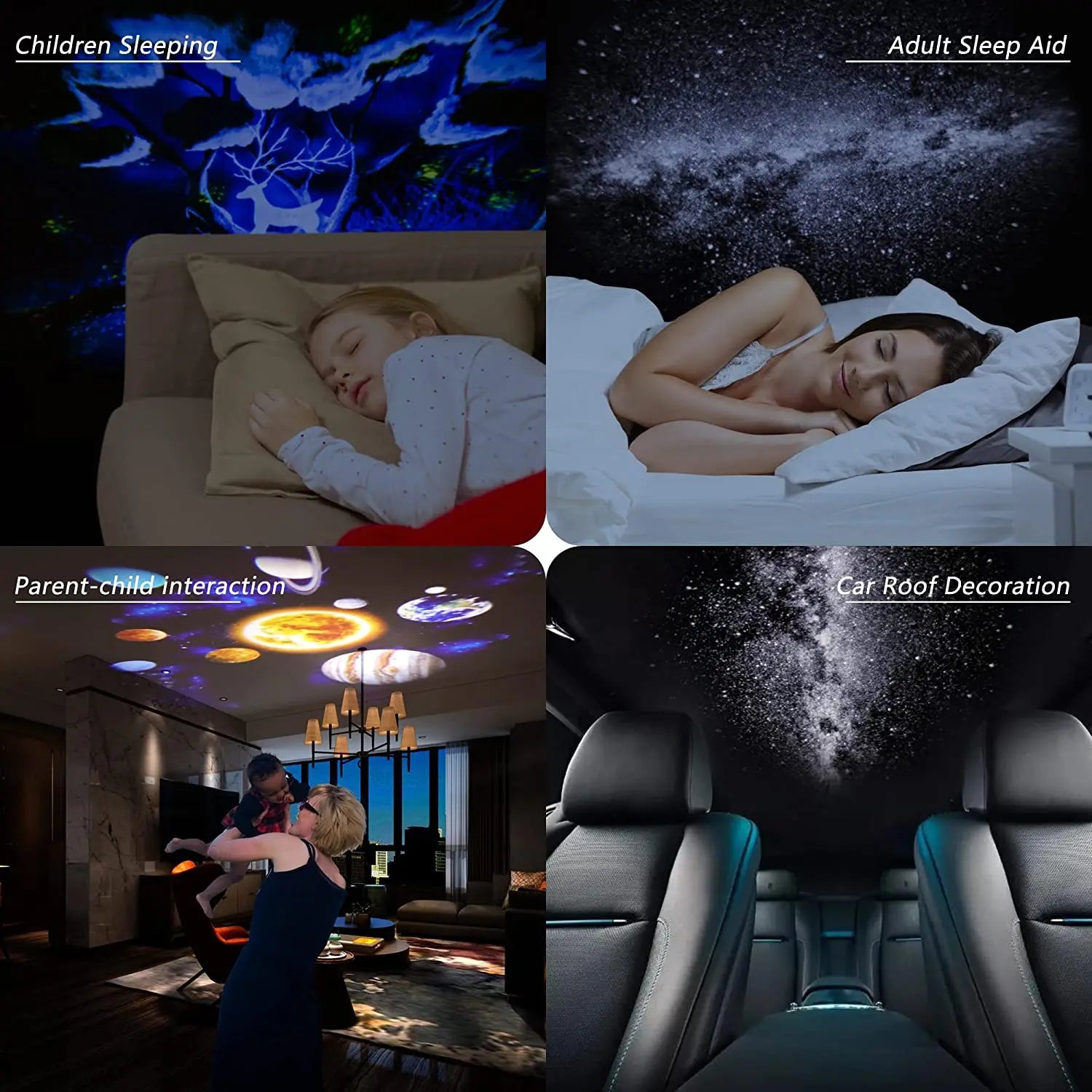 Galaxy Projector Night Light 360 Degree Star Lamp for Bedroom Decor Tidesmit