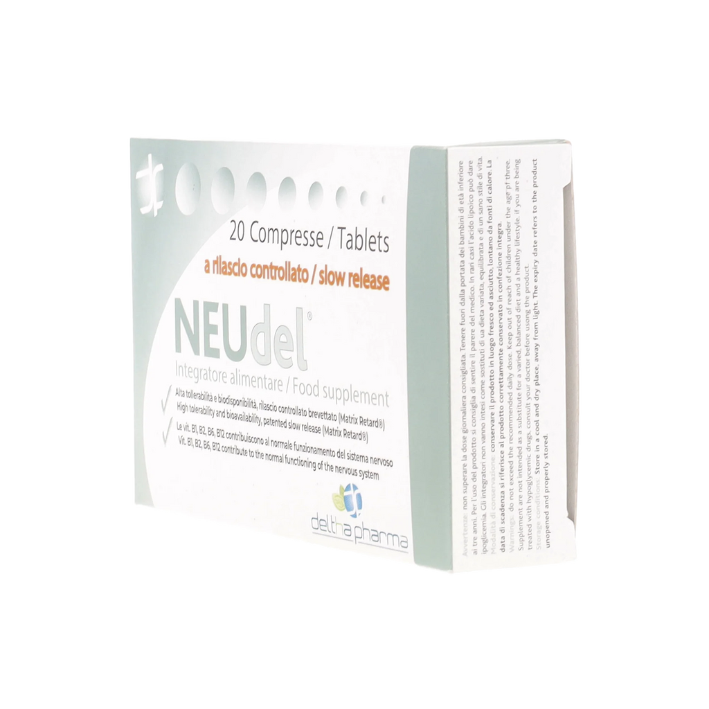 Deltha Pharma NEUdel®20 Tablets dietary supplement Alpha Lipoic Acid and B Vitamins