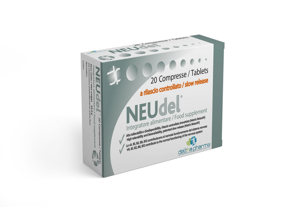 Deltha Pharma NEUdel®20 Tablets dietary supplement Alpha Lipoic Acid and B Vitamins