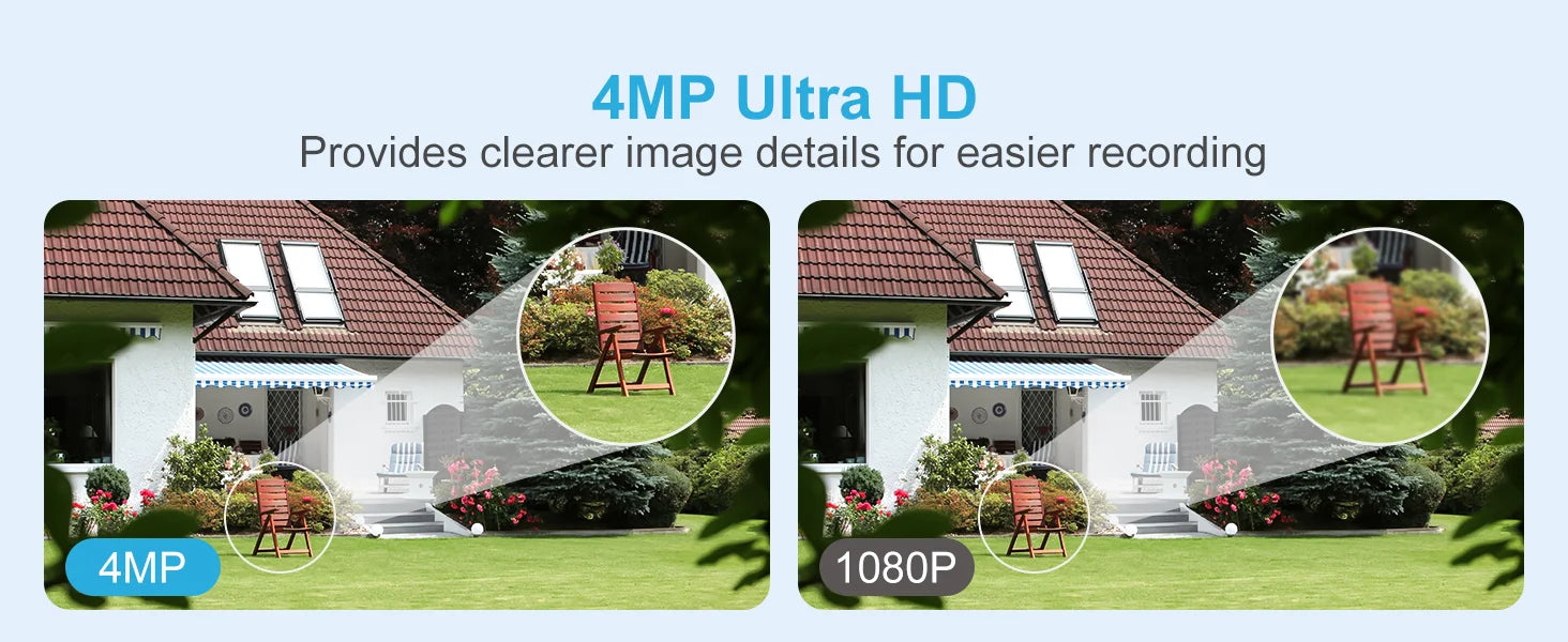 Anpviz 4MP PoE Camera Full Metal Turret Security IP Camera Smart Dual Light Color AI Human Motion Detection Built-in Mic H.265