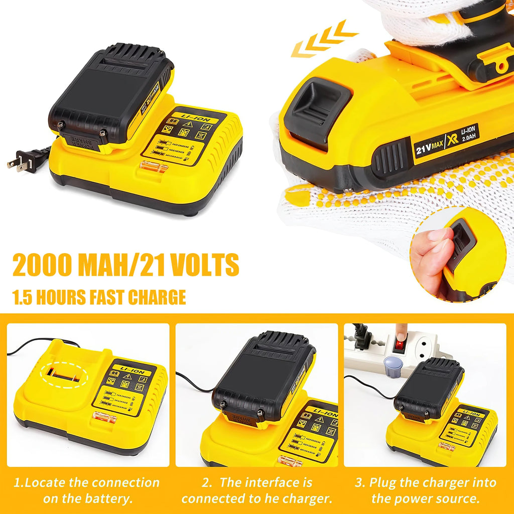 25+3 Torque Electric Impact Drill Set 120 Pcs Multipurpose Cordless Electric Screwdriver Power Tool For 21V Battery Pin